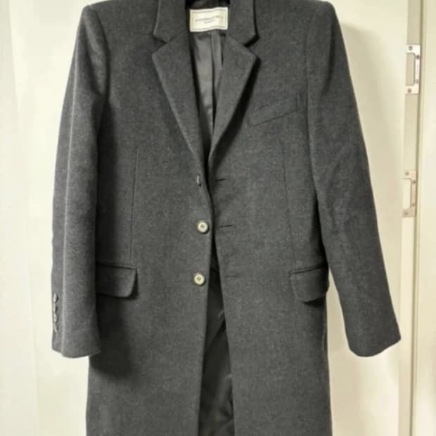 앤더슨 벨 싱글코트 다크 그레이 컬러