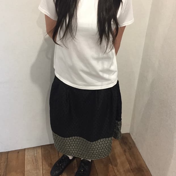 셔링 넥 티 Shirring Neck Tee