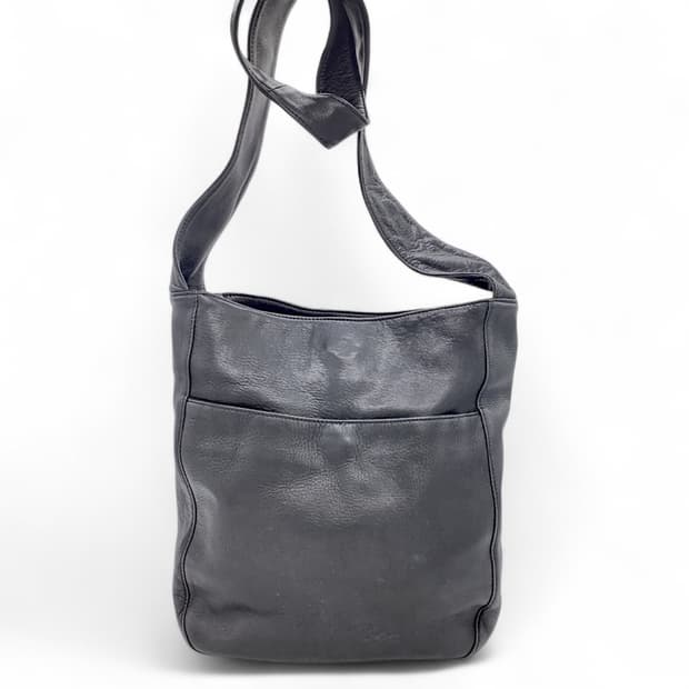 요지 야마모토 느와르 소가죽 숄더백