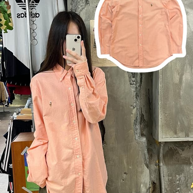 폴로 랄프로렌 셔츠 코랄 M #csz404