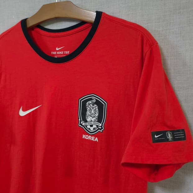나이키 정품 대한민국 축구 국가대표 응원 반팔 티셔츠 국대 순면100