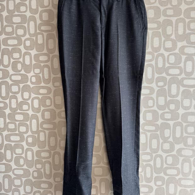 Our Legacy 아워 레가시 블랙 메탈릭 패턴 울 팬츠 바지 46