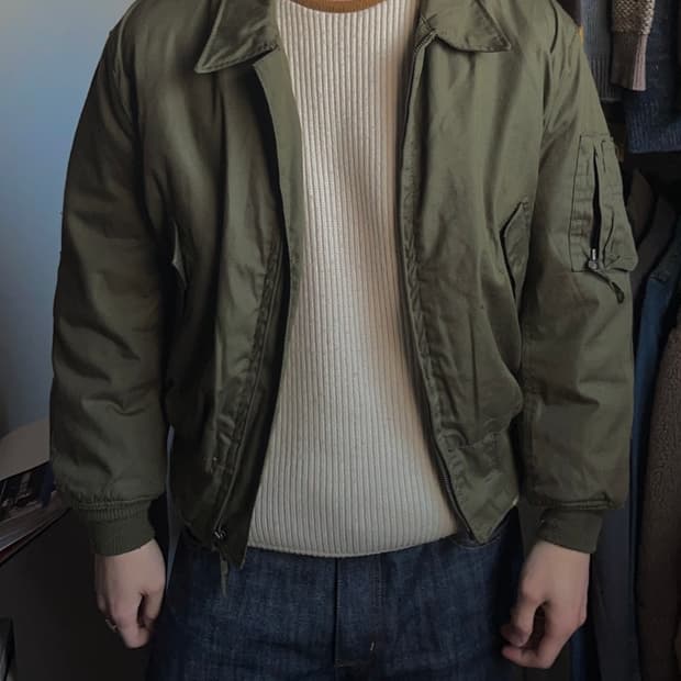 80s 미군 오리지널 CVC 탱커 자켓