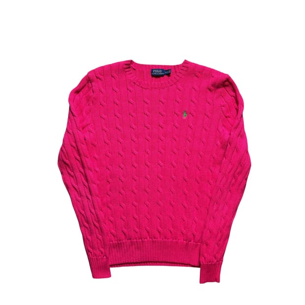 폴로 여성용 꽈배기 니트