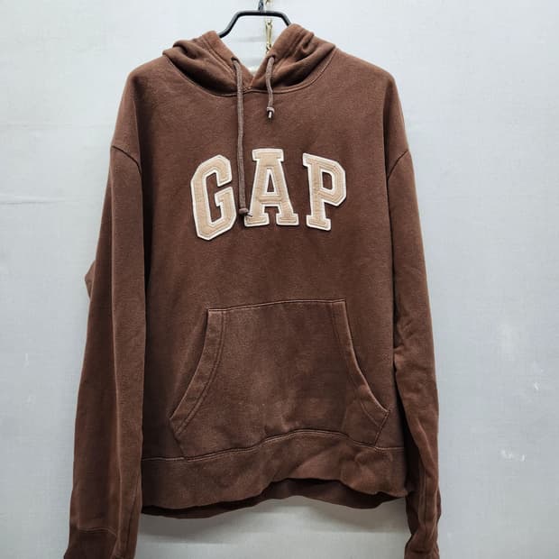 GAP 갭 아치로고 초코브라운 후드티 S(L)