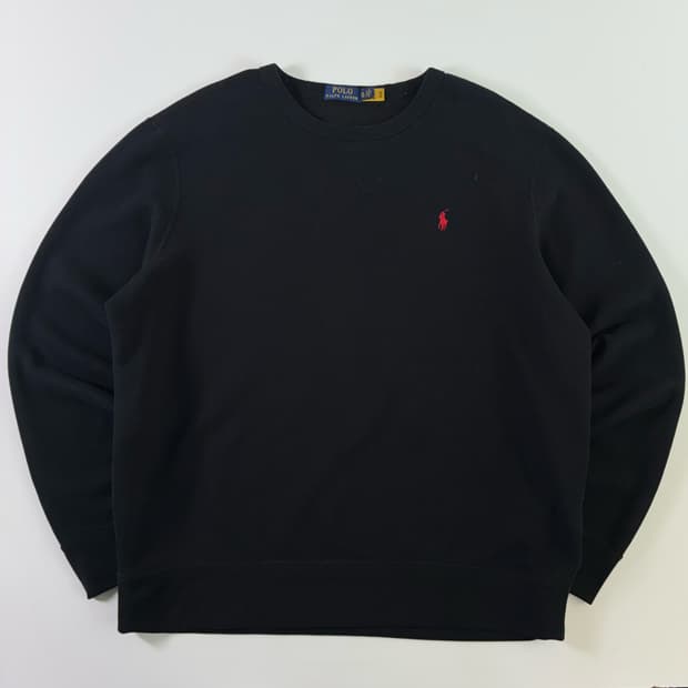 Polo  폴로 랄프로렌 신형 자수 블랙 빅 맨투맨 