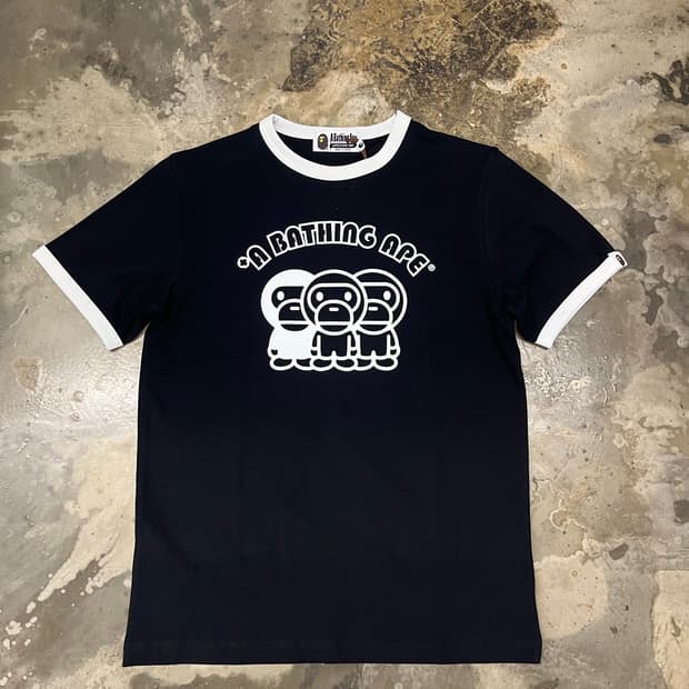 새상품 베이프 마일로 링거티 키즈160