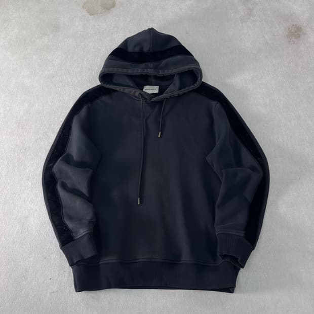 100 솔리드 옴므 벨벳 후드티