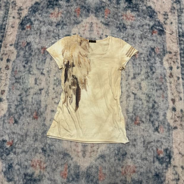 Goa 00s archive feather top   