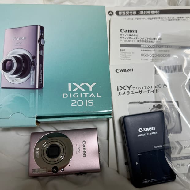 캐논 ixy20=ixus80 핑크 카메라 디카 풀박 미품💕✨