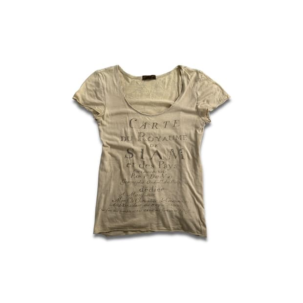 vintage map graphic t-shirt