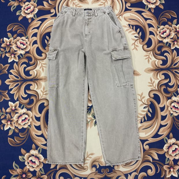 (S)토피TOFFEE 와이드 카고팬츠(그레이)