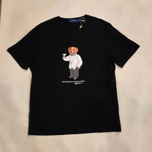 (상태 최상) 폴로 랄프 로렌 XXL 턱시도 베어 반팔