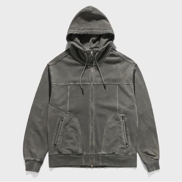 unaffected trucker hoodie zip up