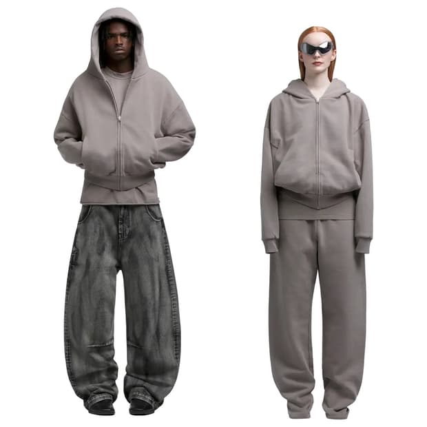 엔타이어 스튜디오 써멀 후드집업 SATELLITE xs사이즈