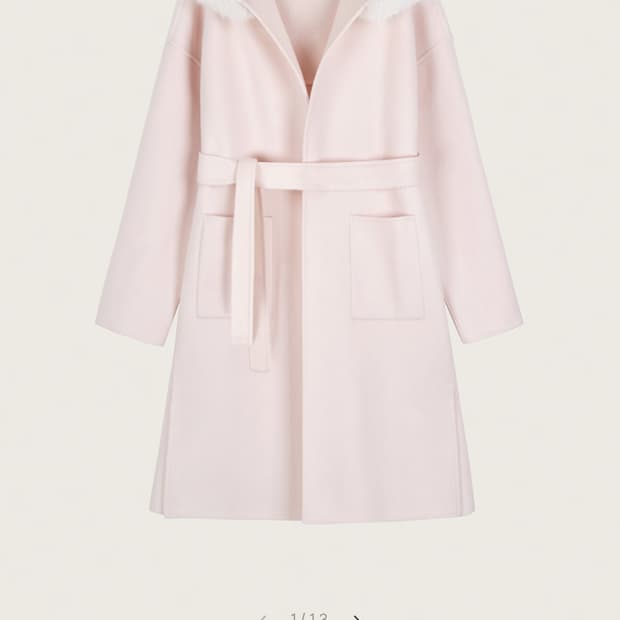 [클리시어]Lilac merino wool coat 라일락 메리 노 코트