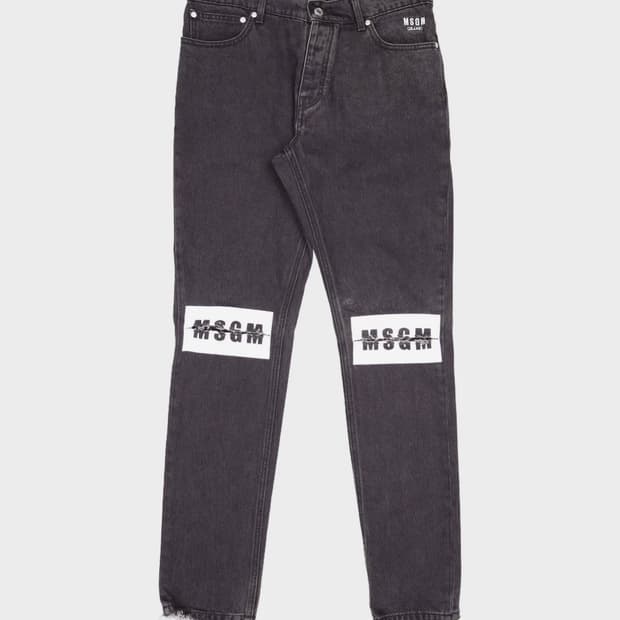 MSGM 로고 프린팅 데님팬츠