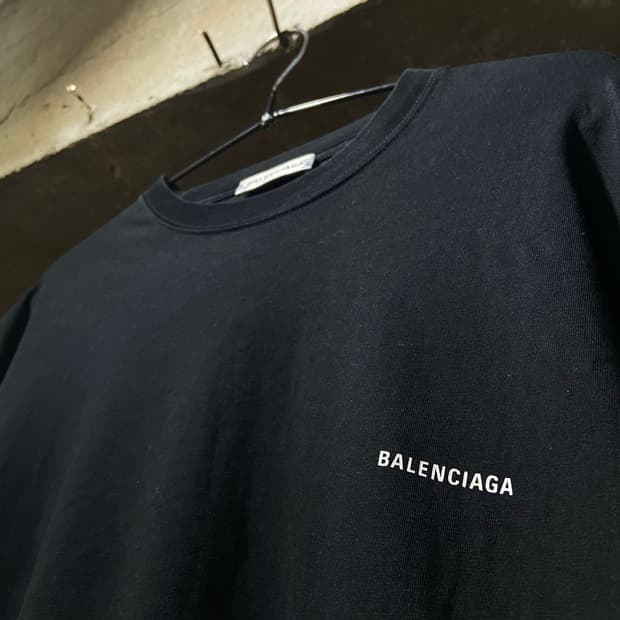 2018 Balenciaga 발렌시아가 스몰 로고 클래식 반팔