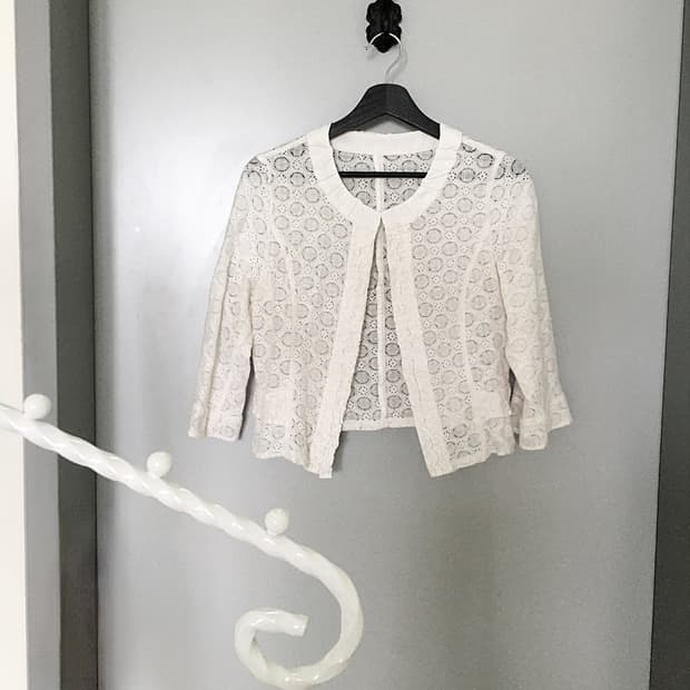 eyelet cotton blouse