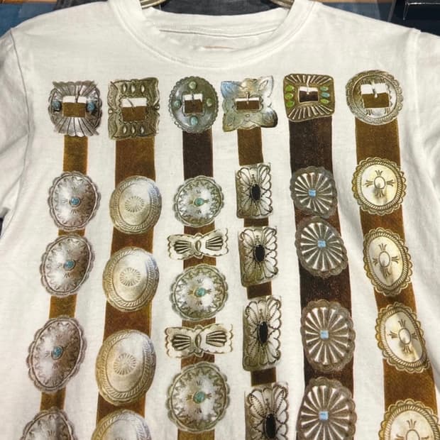 품절제품/미개봉새상품] kapital 캐피탈 콘초 천축 벨트 반팔 티셔츠