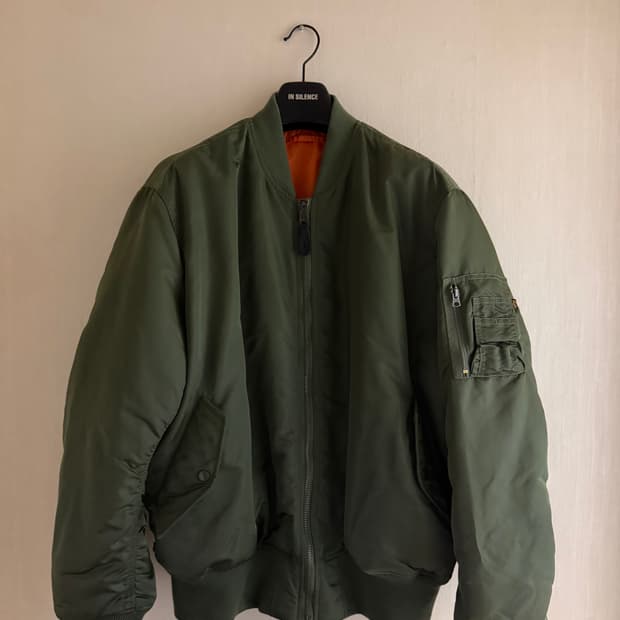 알파인더스트리 ma-1 세이지그린 XXL