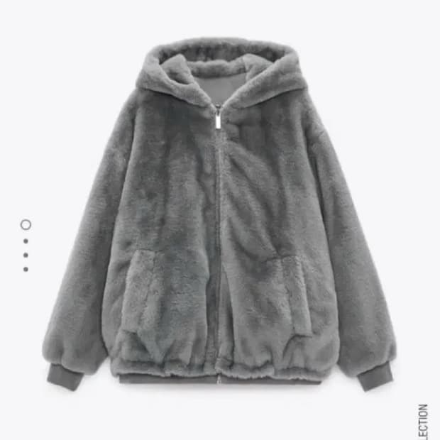 ZARA 자라 리버서블 퍼 후드