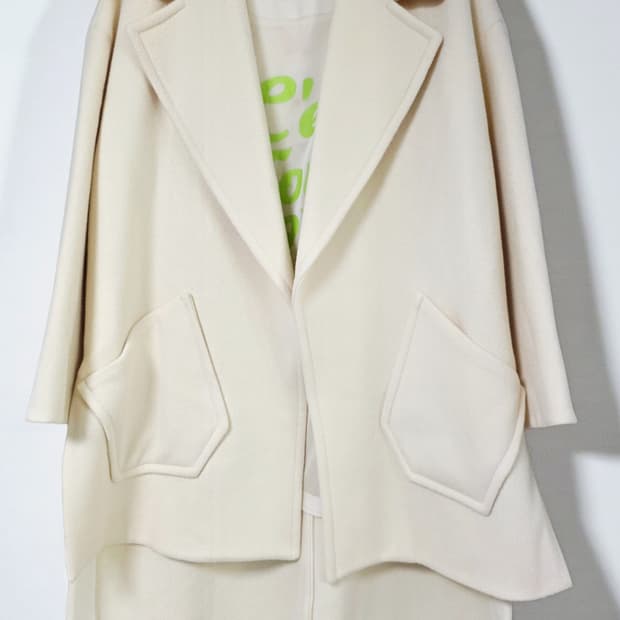 럭키슈에뜨 모(울)100% 오버핏 코트 36