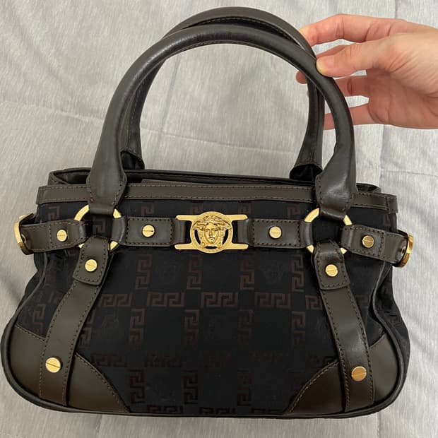 베르사체 Versace 메두사 패턴 토트백 y2k