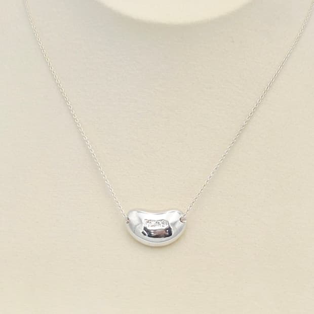 티파니앤코 빈 스털링 실버 목걸이 20mm 펜던트