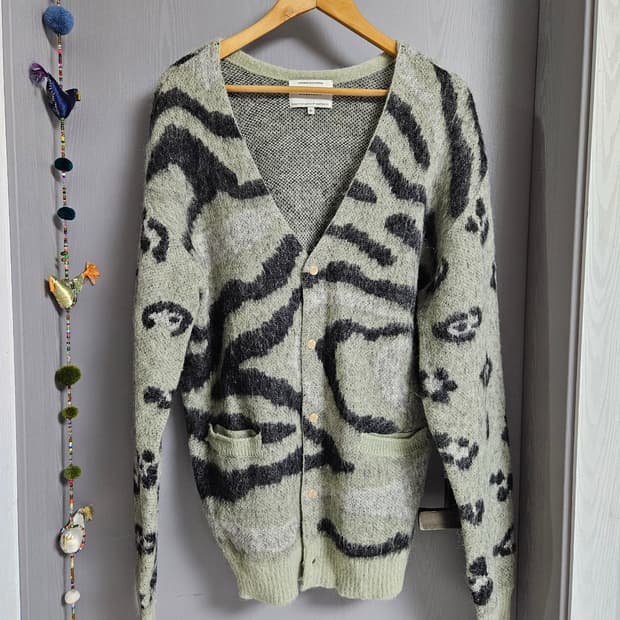 비바스튜디오 Vivastudio 패턴 모헤어 가디건 XL