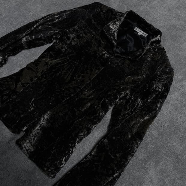 Vintage v-kei Punk silky Phyton jacket