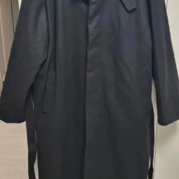 새상품) 바이모노 모노 어반 하이넥 오버핏 롱코트 블랙 XL~2XL