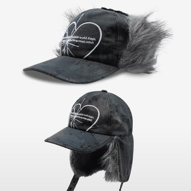 카모플라쥬 선샤인 하트 트래퍼 캡