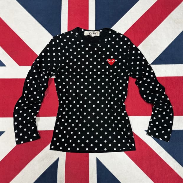 꼼데가르송 레드와펜 도트탑