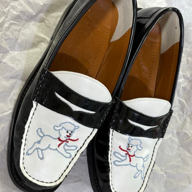 프레클 로퍼 sheep needlepoint loafer