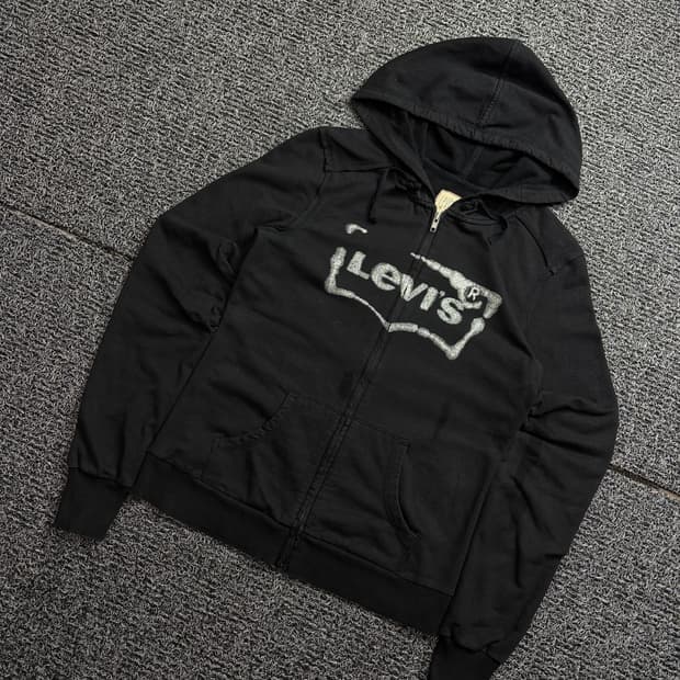 리바이스 빅로고 올드스쿨 기모 후디 집업 1927