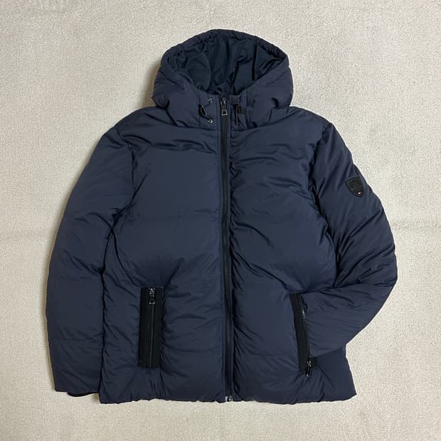 타미힐피거 베이직 후드 다운 봄버 점퍼