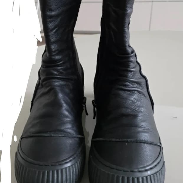 릭오웬스 아티잔 st 하이탑 부츠 블랙 