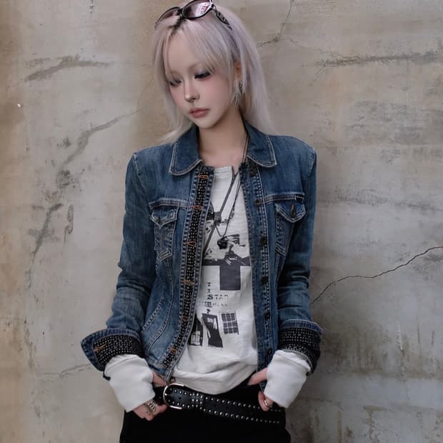 Incision slub long sleeve