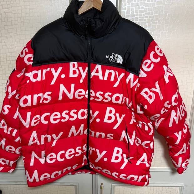 [ XL] 슈프림 노스페이스 레터링 눕시