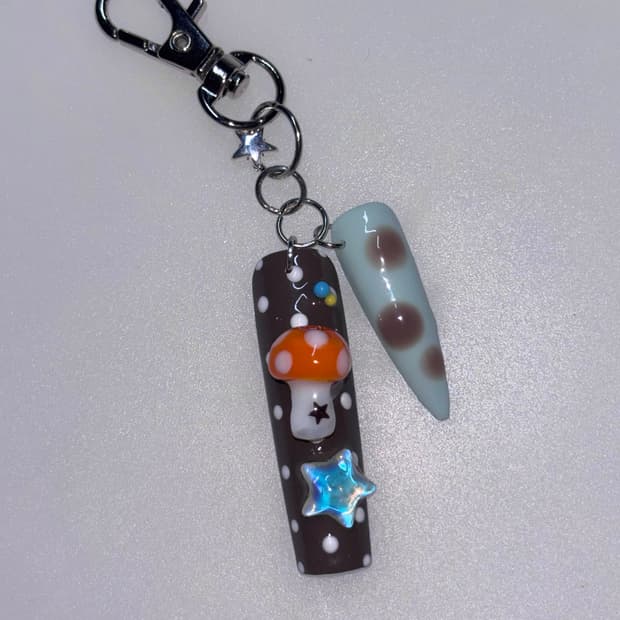 네일 팁 키링 nail tip keyring