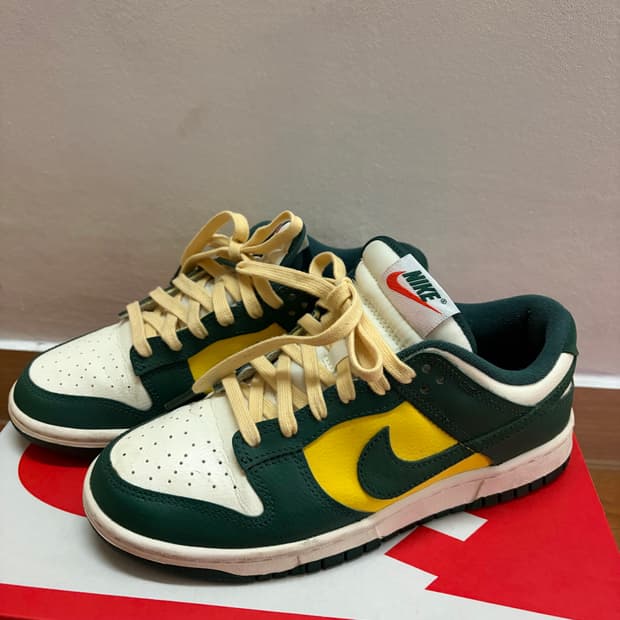 나이키 덩크 로우 그린/옐로우 색상 240mm 사이즈