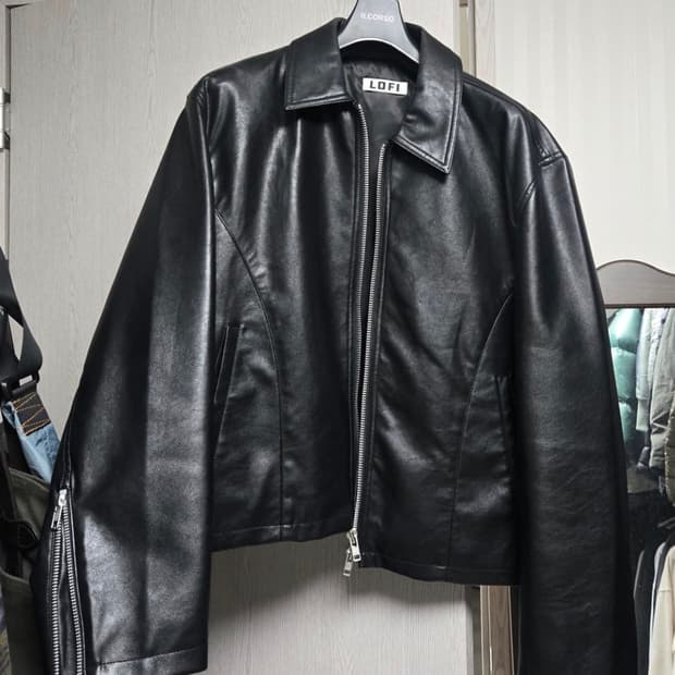 로파이 싱글 라이더자켓 블랙