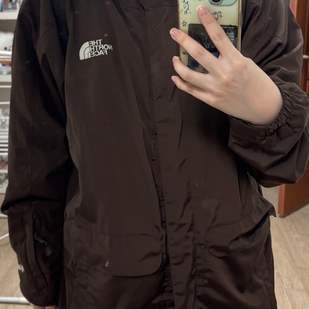 노스페이스 하이벤트 브라운 바람막이