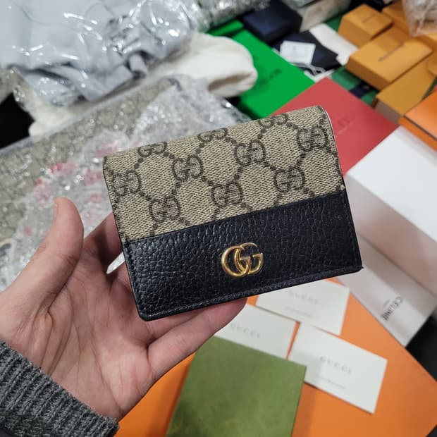 (새상품급) 구찌 GG 마몽 케이스 지갑