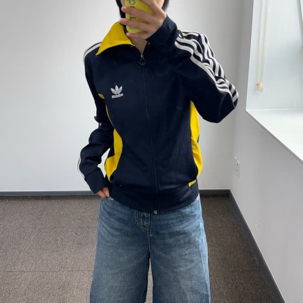 Adidas 아디다스 파이어버드 옐로우 네이비 배색 져지