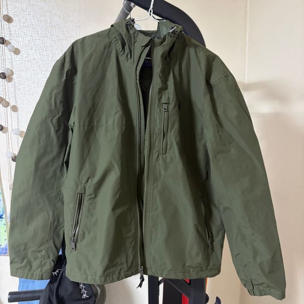 폴로 랄프로렌 남성 후드 바람막이 올리브 M