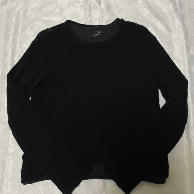 Yohji yamamoto layered roundneck knit