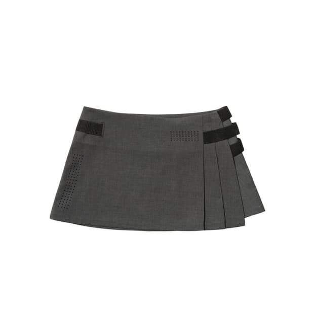 Pleated Wrap Skirt - 0/1