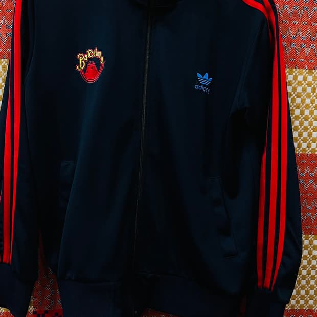 오리지날 아디다스 바르셀로나 트랙탑 져지 L